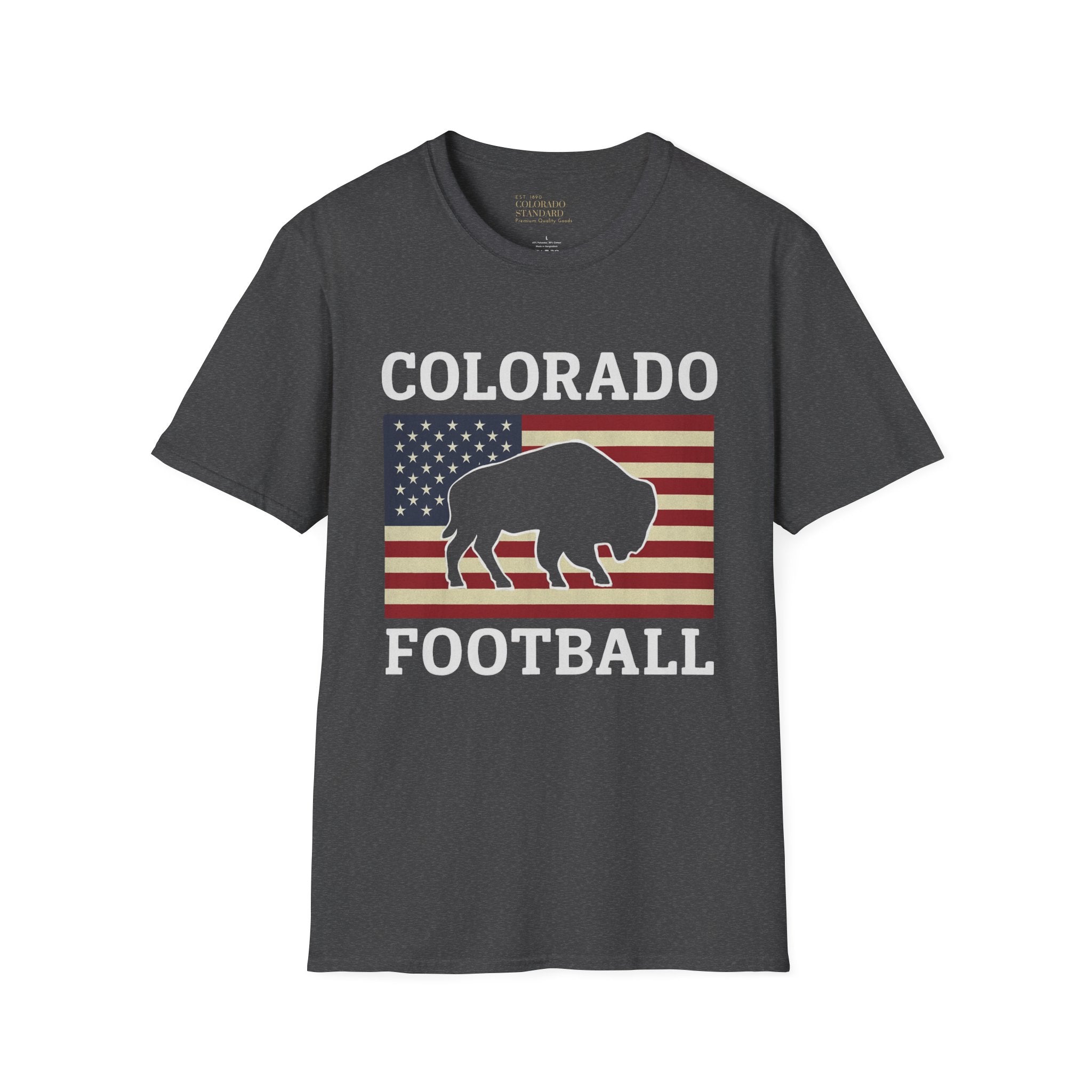 Colorado Football Patriot Softstyle T-Shirt, Unisex Tee