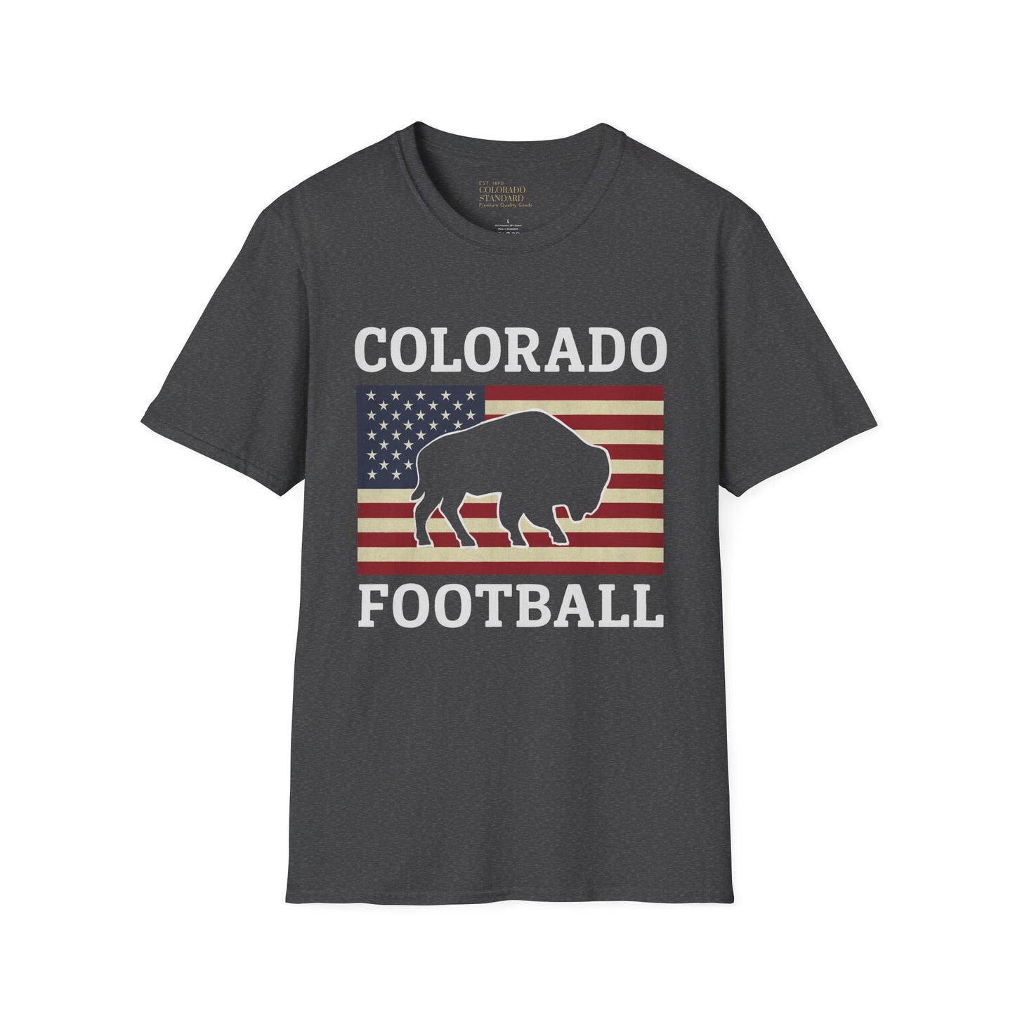 Colorado Football Patriot Softstyle T-Shirt, Unisex Tee