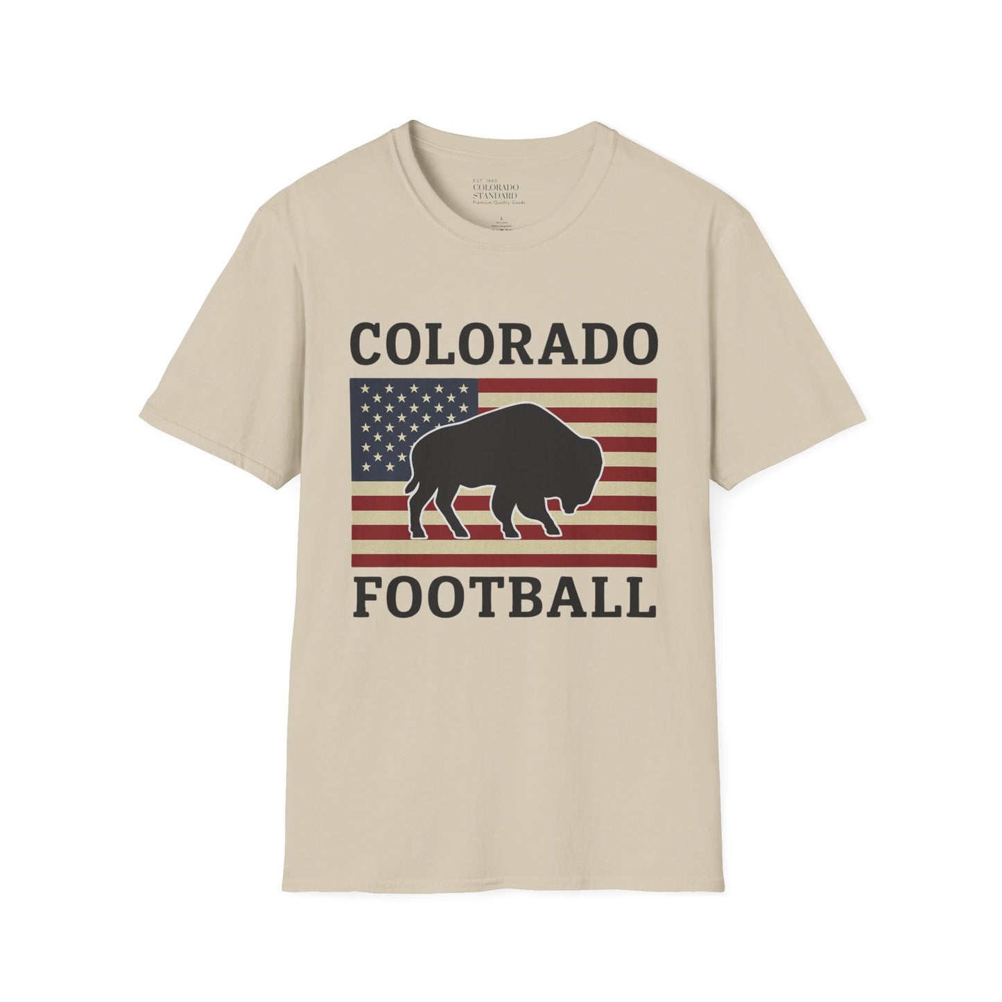 Colorado Football Patriot Softstyle T-Shirt, Unisex Tee