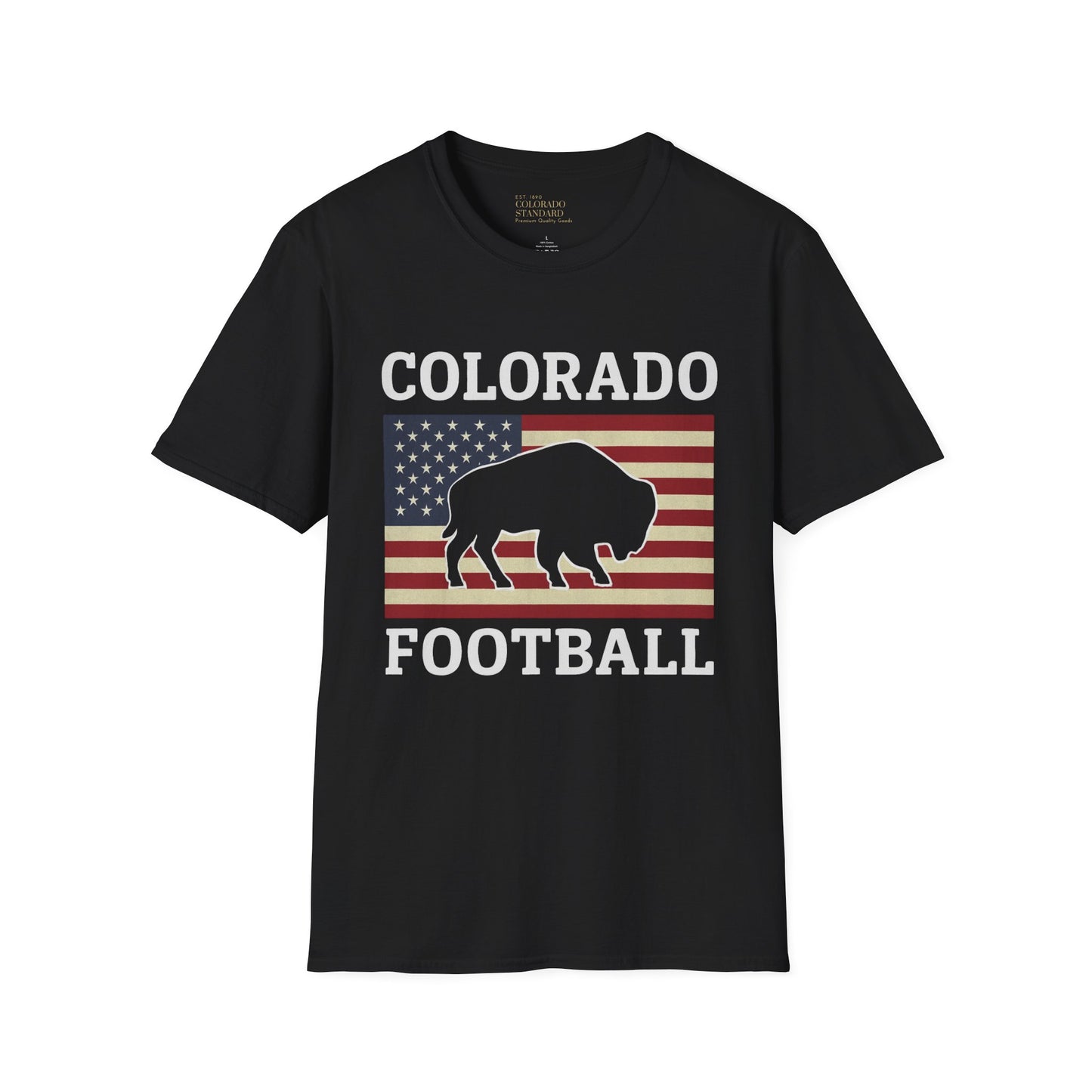 Colorado Football Patriot Softstyle T-Shirt, Unisex Tee