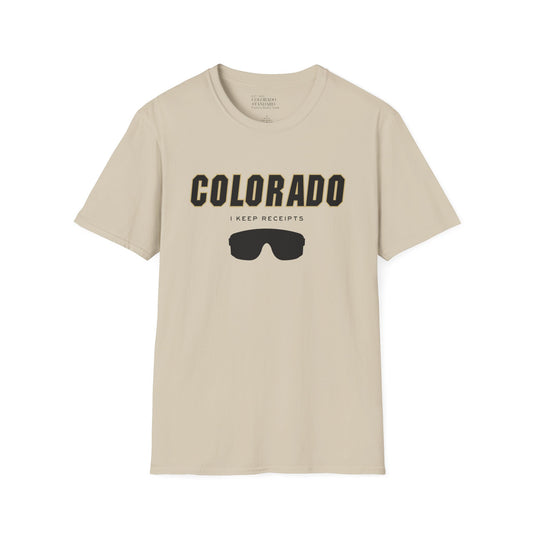 Colorado Sunglasses Unisex Softstyle Tee in Sand
