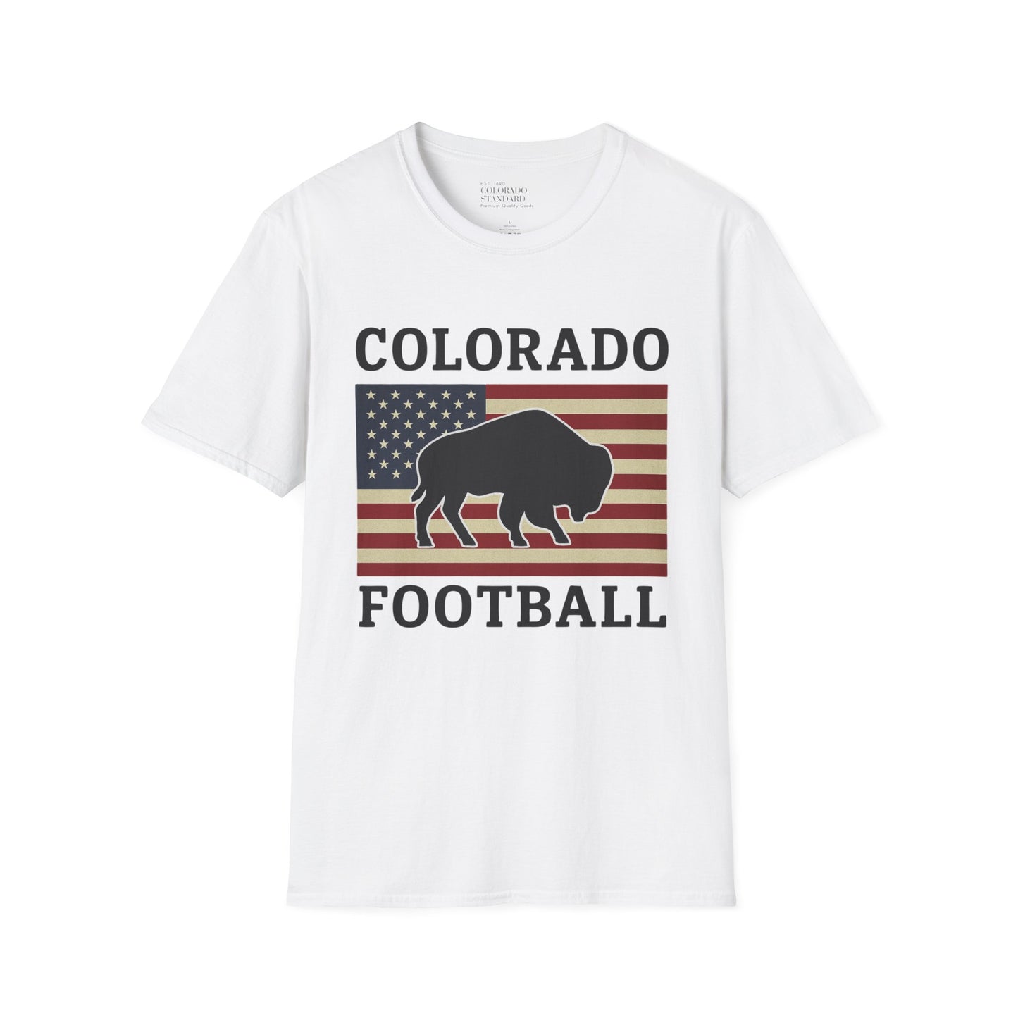 Colorado Football Patriot Softstyle T-Shirt, Unisex Tee