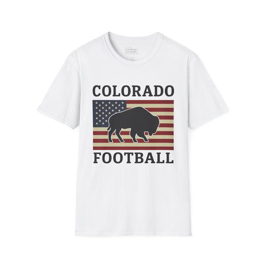 Colorado Football Patriot Softstyle T-Shirt, Unisex Tee